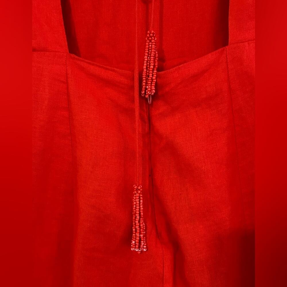 FARM Rio Red Short-Sleeve Jumpsuit - Picture 5 of 14